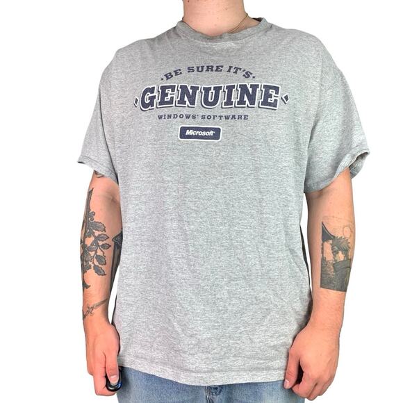 Vintage Y2K Microsoft Windows Graphic T-shirt - Picture 2 of 5